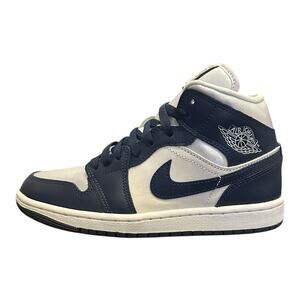 Nike Air Jordan 1 Mid SE Navy Gold Womens Size 7 FZ8777-044 New Authentic